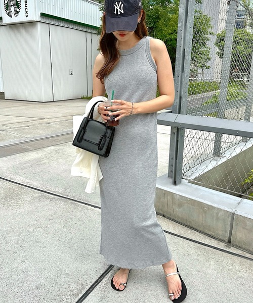 カップ付きサーマルアメスリワンピース（ワンピース）｜andme