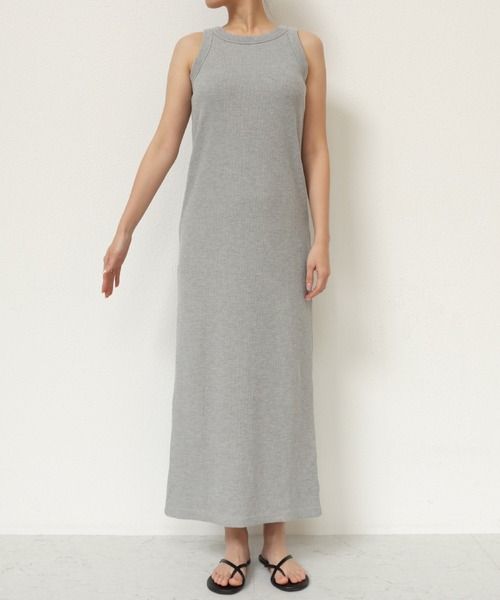 andme（アンドミー）の「カップ付きサーマルアメスリワンピース（ワンピース・レディース・オレンジ/ブラウン/ブラック/チャコールグレー/杢グレー/カーキ/ブルー系その他・FREE）」の14枚目の写真