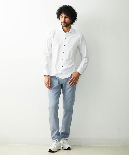 MICHEL KLEIN HOMME (ミッシェルクランオム)の「【2023年モデル】プレビアシャンブレーパンツ(その他パンツ・メンズ・ライトブルー/ブラウン/ベージュ・MEDIUM/LARGE/X-LARGE)」の4枚目の写真