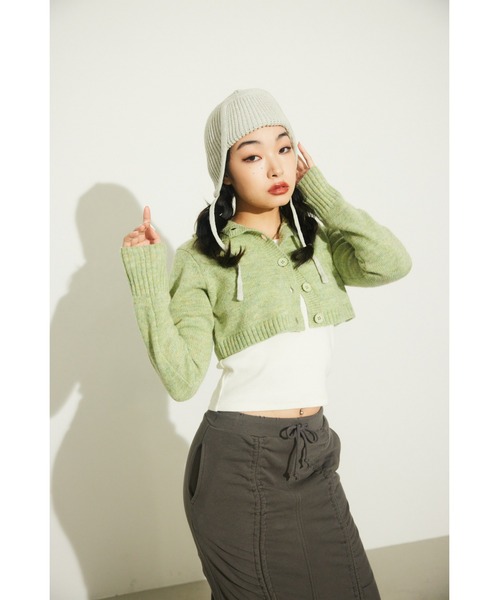 LAGUA GEM（ラグアジェム）の「MELANGE SHORT KNIT ショートニット