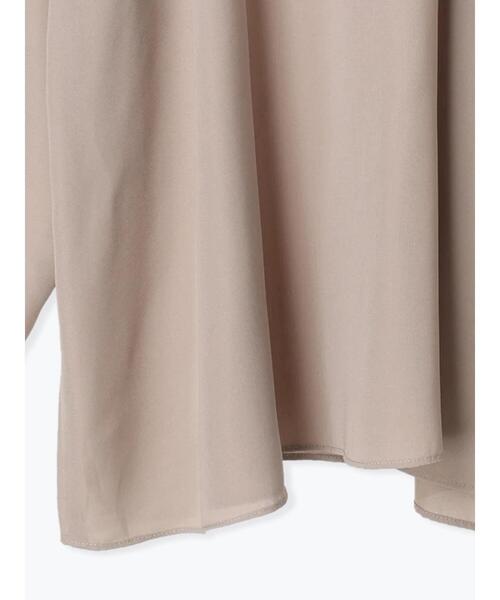 Samansa Mos2 blue（サマンサモスモスブルー）の「シャーリングブラウス（シャツ/ブラウス・レディース・ブラック/オフホワイト/ベージュ・ﾌﾘ-）」の7枚目の写真