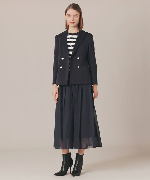 MACKINTOSH LONDON（マッキントッシュ ロンドン）の「カノコジャージジャケット（テーラードジャケット・レディース・ネイビー・38/40）」の2枚目の写真