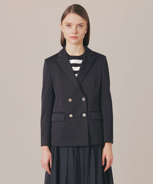 MACKINTOSH LONDON（マッキントッシュ ロンドン）の「カノコジャージジャケット（テーラードジャケット・レディース・ネイビー・38/40）」の4枚目の写真