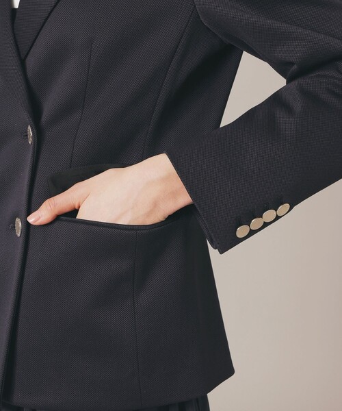 MACKINTOSH LONDON（マッキントッシュ ロンドン）の「カノコジャージジャケット（テーラードジャケット・レディース・ネイビー・38/40）」の6枚目の写真