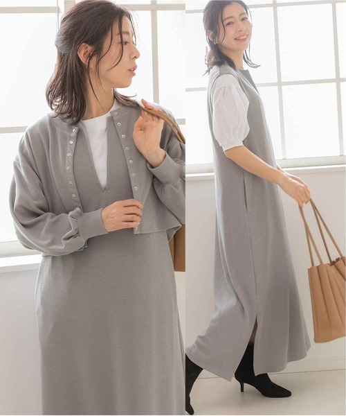 PREFERIR（プレフェリール）の「カーディガン×ジャンパースカート