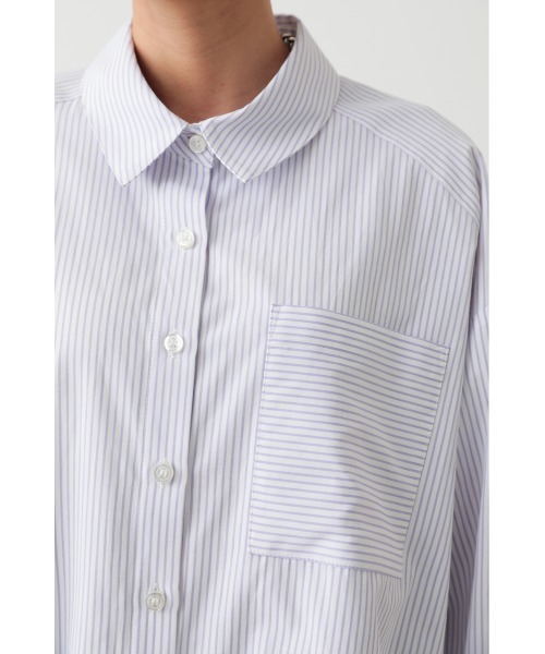 crie conforto（クリーコンフォルト）の「CCストライプBIGシャツ（シャツ/ブラウス・レディース・ブルー/ピンク/ライトパープル・FREE）」の16枚目の写真