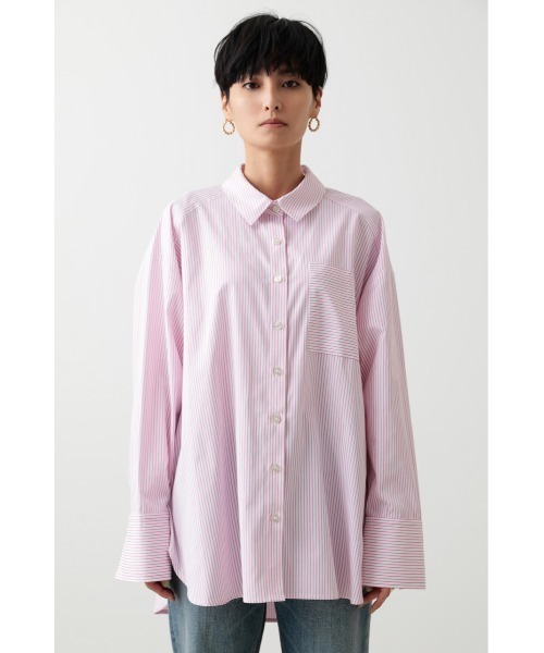 crie conforto（クリーコンフォルト）の「CCストライプBIGシャツ（シャツ/ブラウス・レディース・ブルー/ピンク/ライトパープル・FREE）」の20枚目の写真