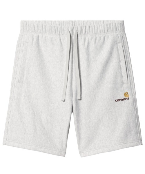 Carhartt WIP(カーハートダブリューアイピー)の「Carhartt WIP/カーハートダブリューアイピー AMERICAN SCRIPT SWEAT SHORT スウェットパンツ/ショーツ I031685(その他パンツ・メンズ・ホワイト/グレー/ブラック・M/L/S)」の3枚目の写真