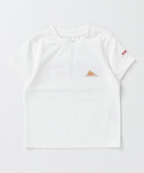 KELTY（ケルティ）の「キッズ　バックタイポロゴプリントTシャツ（速乾）（Tシャツ/カットソー・キッズ・オレンジ/ホワイト/ベージュ/イエロー/ブラック/ブルー・S/M/L）」の2枚目の写真