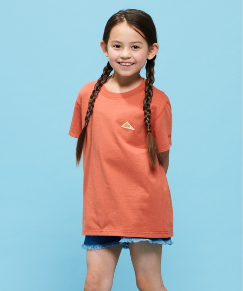 KELTY（ケルティ）の「キッズ　バックタイポロゴプリントTシャツ（速乾）（Tシャツ/カットソー・キッズ・オレンジ/ホワイト/ベージュ/イエロー/ブラック/ブルー・S/M/L）」の7枚目の写真