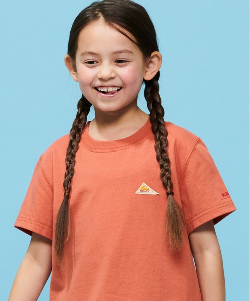 KELTY（ケルティ）の「キッズ　バックタイポロゴプリントTシャツ（速乾）（Tシャツ/カットソー・キッズ・オレンジ/ホワイト/ベージュ/イエロー/ブラック/ブルー・S/M/L）」の11枚目の写真