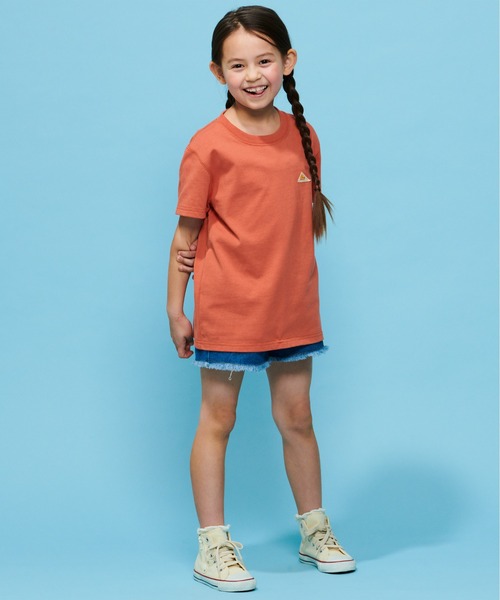 KELTY（ケルティ）の「キッズ　バックタイポロゴプリントTシャツ（速乾）（Tシャツ/カットソー・キッズ・オレンジ/ホワイト/ベージュ/イエロー/ブラック/ブルー・S/M/L）」の12枚目の写真