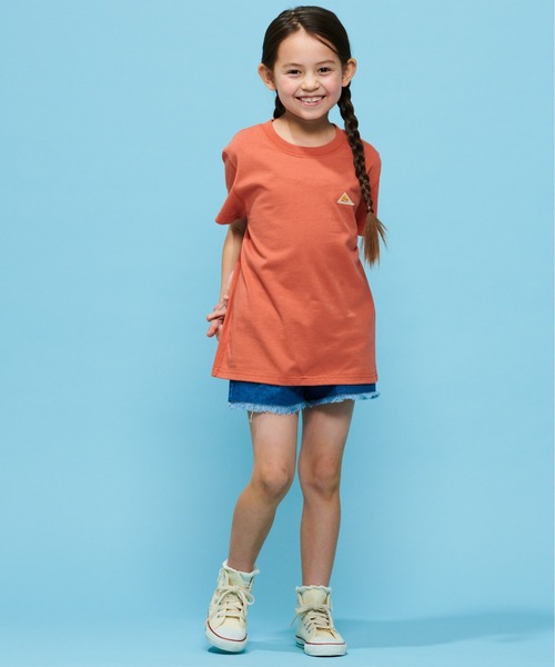 KELTY（ケルティ）の「キッズ　バックタイポロゴプリントTシャツ（速乾）（Tシャツ/カットソー・キッズ・オレンジ/ホワイト/ベージュ/イエロー/ブラック/ブルー・S/M/L）」の19枚目の写真