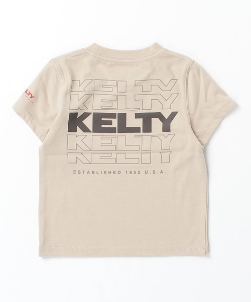 KELTY（ケルティ）の「キッズ　バックタイポロゴプリントTシャツ（速乾）（Tシャツ/カットソー・キッズ・オレンジ/ホワイト/ベージュ/イエロー/ブラック/ブルー・S/M/L）」の13枚目の写真