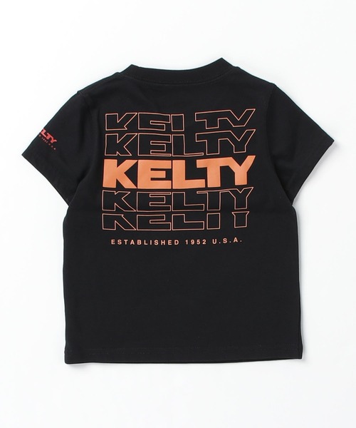 KELTY（ケルティ）の「キッズ　バックタイポロゴプリントTシャツ（速乾）（Tシャツ/カットソー・キッズ・オレンジ/ホワイト/ベージュ/イエロー/ブラック/ブルー・S/M/L）」の16枚目の写真