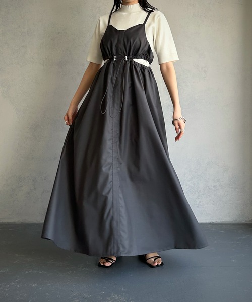 &g'aime(アンジェム)の「【&g’aime】ミラノリブ五分袖ニット(ニット/セーター・レディース・チャコールグレー/ブラック/グレイッシュベージュ/ホワイト/グリーン系その他・FREE)」の18枚目の写真