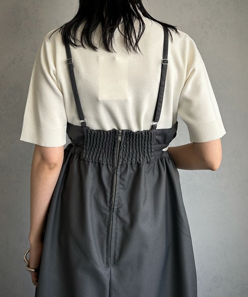 &g'aime(アンジェム)の「【&g’aime】ミラノリブ五分袖ニット(ニット/セーター・レディース・チャコールグレー/ブラック/グレイッシュベージュ/ホワイト/グリーン系その他・FREE)」の21枚目の写真