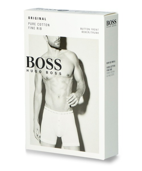 BOSS（ボス）の「BOSS Trunk BF Original PURE COTTON FINE RIB BOXER BRIEF ロングボクサーパンツ EUサイズ 53217695（ボクサーパンツ・メンズ・ホワイト/ブラック・S/M/L）」の8枚目の写真