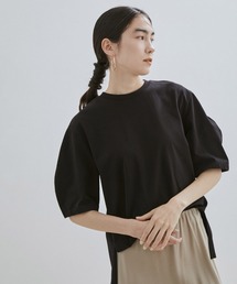 [ご好評につき新色追加！]【UVケア・接触冷感】カーブスリーブクルーネックTシャツ