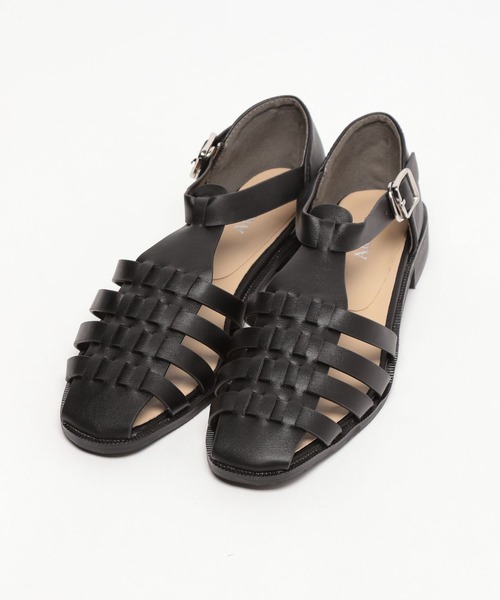 Andemiu（アンデミュウ）の「【SサイズWEB限定】グルカフラットサンダル191465（サンダル・レディース・オフホワイト/ブラック/ベージュ・SMALL/MEDIUM/LARGE）」の6枚目の写真