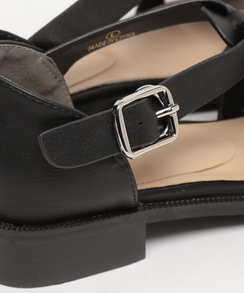 Andemiu（アンデミュウ）の「【SサイズWEB限定】グルカフラットサンダル191465（サンダル・レディース・オフホワイト/ブラック/ベージュ・SMALL/MEDIUM/LARGE）」の12枚目の写真