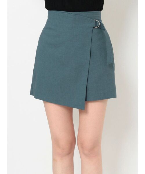 MURUA（ムルーア）の「ラップキュロット【セットアップ着用可能】（スラックス・レディース・ブルー/ブラック/ベージュ/ダークグレー・1/2）」の21枚目の写真