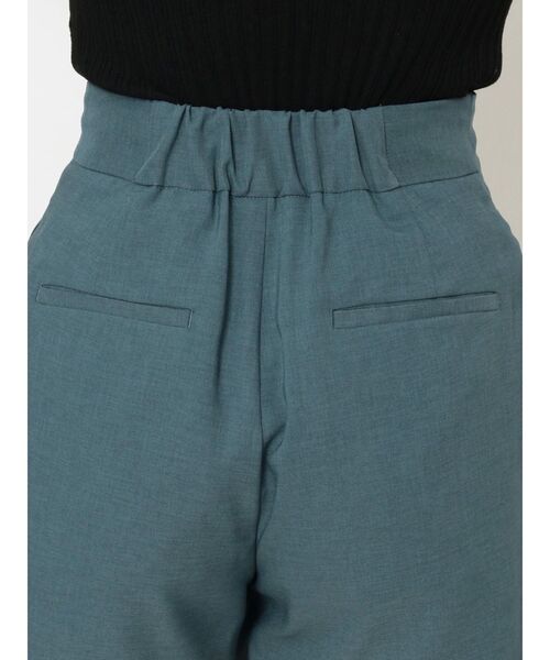 MURUA（ムルーア）の「ラップキュロット【セットアップ着用可能】（スラックス・レディース・ブルー/ブラック/ベージュ/ダークグレー・1/2）」の7枚目の写真