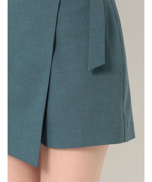 MURUA（ムルーア）の「ラップキュロット【セットアップ着用可能】（スラックス・レディース・ブルー/ブラック/ベージュ/ダークグレー・1/2）」の19枚目の写真