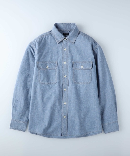 BACK NUMBER(バックナンバー)の「【BACK NUMBER】サラサラリネン混シャンブレー(シャツ/ブラウス・メンズ・ライトインディゴブルー/ダークインディゴブルー/オフホワイト・M/L/XL)」の6枚目の写真