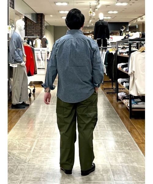 BACK NUMBER(バックナンバー)の「【BACK NUMBER】サラサラリネン混シャンブレー(シャツ/ブラウス・メンズ・ライトインディゴブルー/ダークインディゴブルー/オフホワイト・M/L/XL)」の13枚目の写真