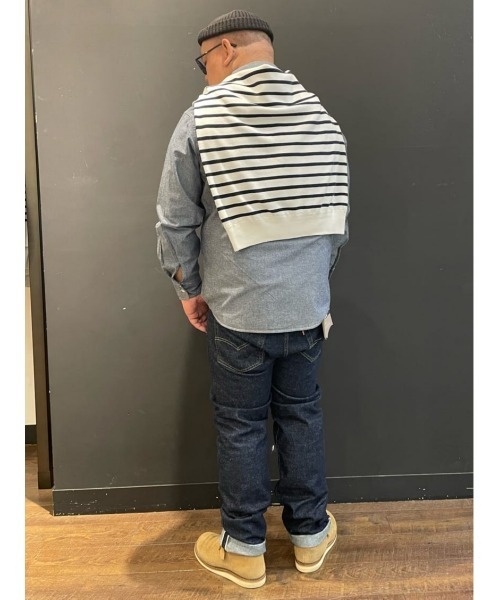 BACK NUMBER(バックナンバー)の「【BACK NUMBER】サラサラリネン混シャンブレー(シャツ/ブラウス・メンズ・ライトインディゴブルー/ダークインディゴブルー/オフホワイト・M/L/XL)」の17枚目の写真