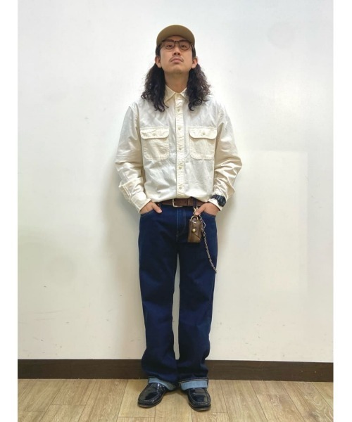 BACK NUMBER(バックナンバー)の「【BACK NUMBER】サラサラリネン混シャンブレー(シャツ/ブラウス・メンズ・ライトインディゴブルー/ダークインディゴブルー/オフホワイト・M/L/XL)」の10枚目の写真