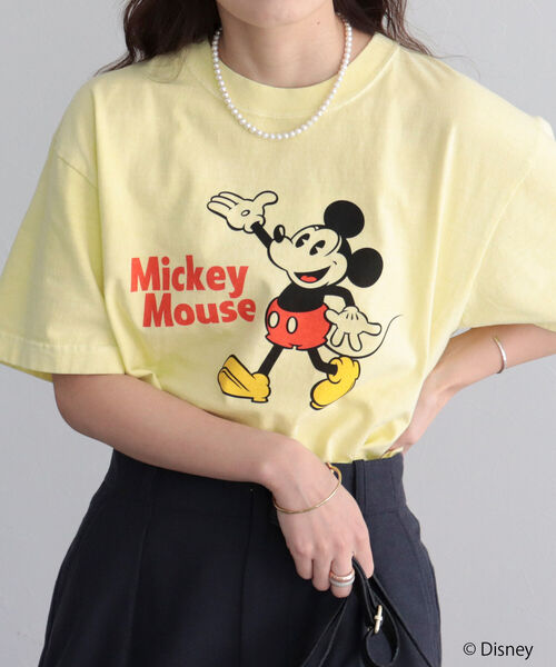 GOOD ROCK SPEED(グッドロックスピード)の「【WEB限定】【GOOD ROCK SPEED/グッドロックスピード】MICKEY Tシャツ(Tシャツ/カットソー・レディース・イエロー・FREE)」の1枚目の写真