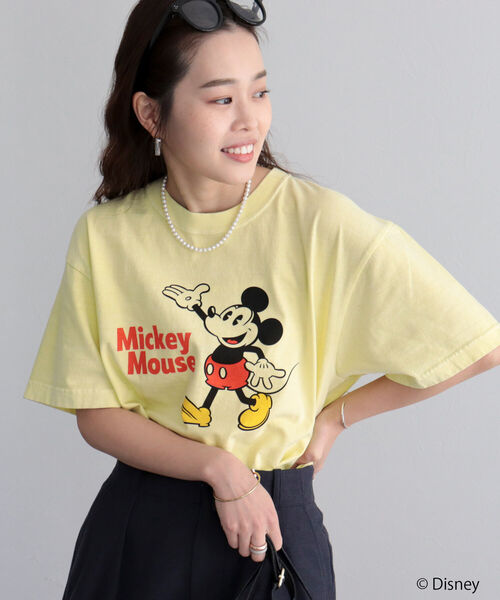 GOOD ROCK SPEED(グッドロックスピード)の「【WEB限定】【GOOD ROCK SPEED/グッドロックスピード】MICKEY Tシャツ(Tシャツ/カットソー・レディース・イエロー・FREE)」の6枚目の写真