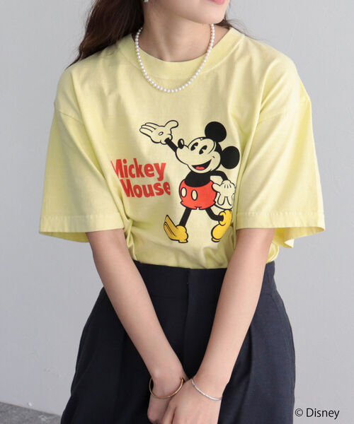 GOOD ROCK SPEED(グッドロックスピード)の「【WEB限定】【GOOD ROCK SPEED/グッドロックスピード】MICKEY Tシャツ(Tシャツ/カットソー・レディース・イエロー・FREE)」の4枚目の写真