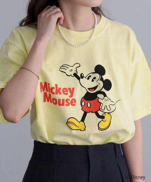 GOOD ROCK SPEED(グッドロックスピード)の「【WEB限定】【GOOD ROCK SPEED/グッドロックスピード】MICKEY Tシャツ(Tシャツ/カットソー・レディース・イエロー・FREE)」の8枚目の写真