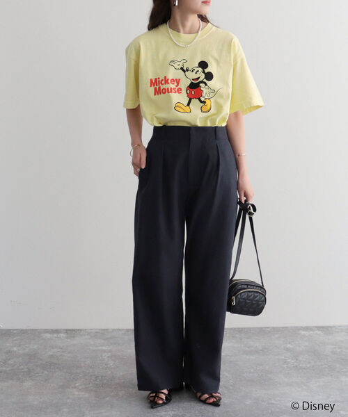 GOOD ROCK SPEED(グッドロックスピード)の「【WEB限定】【GOOD ROCK SPEED/グッドロックスピード】MICKEY Tシャツ(Tシャツ/カットソー・レディース・イエロー・FREE)」の2枚目の写真