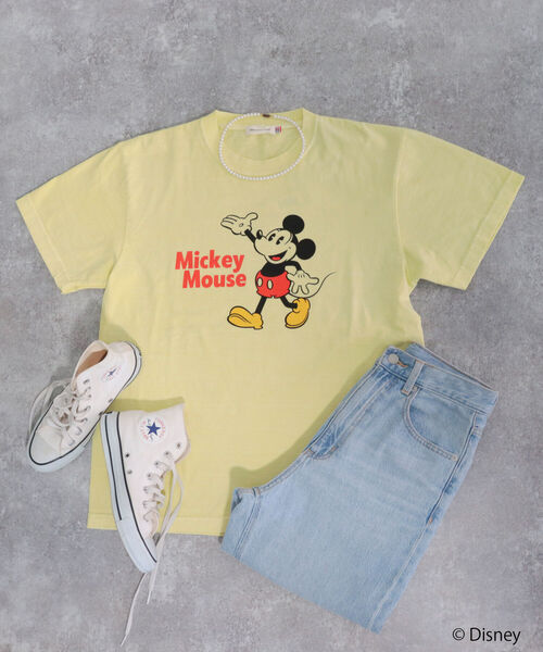 GOOD ROCK SPEED(グッドロックスピード)の「【WEB限定】【GOOD ROCK SPEED/グッドロックスピード】MICKEY Tシャツ(Tシャツ/カットソー・レディース・イエロー・FREE)」の7枚目の写真