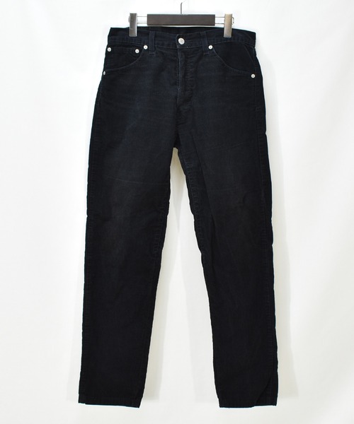 Levi's551コーデュロイ青紺ブルーW31L32ユーロ白タグ古着ボタン Levi's551コーデュロイ青紺ブルーW31L32ユーロ白タグ古着ボタン