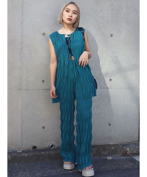 EMODA(エモダ)の「シャーリングリラックスパンツ(その他パンツ・レディース・ブラック/グレー/ブルー/アイボリー・FREE)」の22枚目の写真