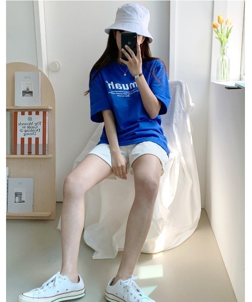 muahmuah（ムーアムーア）の「A'GEM/9 × .kom『muah muah/ムーアムーア』 GRAPHIC STANDARD T-SHIRT/スタンダード 半袖 カットソー（Tシャツ/カットソー・レディース・ホワイト/ブラック/ブルー・FREE）」の14枚目の写真