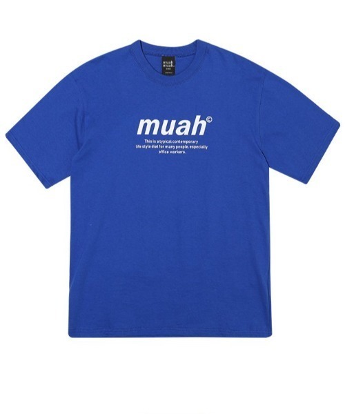 muahmuah（ムーアムーア）の「A'GEM/9 × .kom『muah muah/ムーアムーア』 GRAPHIC STANDARD T-SHIRT/スタンダード 半袖 カットソー（Tシャツ/カットソー・レディース・ホワイト/ブラック/ブルー・FREE）」の17枚目の写真