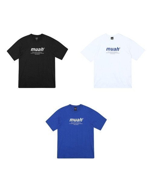 muahmuah（ムーアムーア）の「A'GEM/9 × .kom『muah muah/ムーアムーア』 GRAPHIC STANDARD T-SHIRT/スタンダード 半袖 カットソー（Tシャツ/カットソー・レディース・ホワイト/ブラック/ブルー・FREE）」の16枚目の写真
