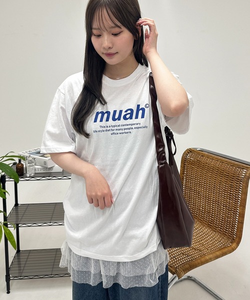 A'GEM/9 × .kom『muah muah/ムーアムーア』 GRAPHIC STANDARD T
