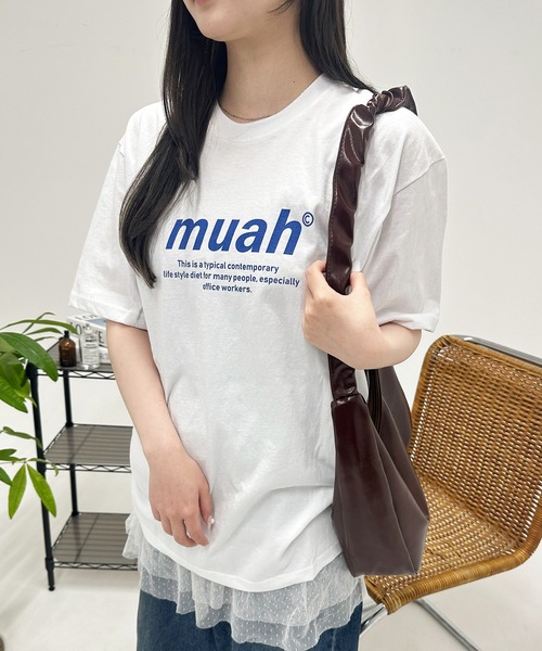 A'GEM/9 × .kom『muah muah/ムーアムーア』 GRAPHIC STANDARD T