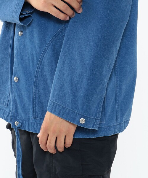 REMI RELIEF(レミレリーフ)の「REMI RELIEF × BEAMS PLUS / 別注 Outside Parka Indigo(ブルゾン・メンズ・ブルー・MEDIUM/X-LARGE/SMALL/LARGE)」の11枚目の写真