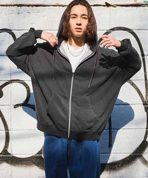 plage 製品染め裏毛パーカー 19SS 新作 plage 製品染め裏毛パーカー スウェット 【公式通販】
