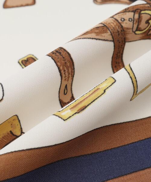 grove（グローブ）の「◆馬具モチーフスカーフ（バンダナ/スカーフ・レディース・ライトグリーン/オフホワイト/レモンイエロー・00）」の6枚目の写真