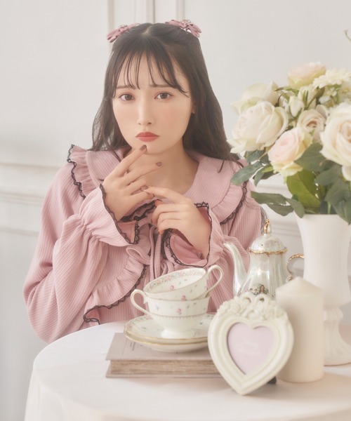 Honey Cinnamon 花柄ハーフジップワンピース 花柄ハーフジップワンピース – BUNNY APARTMENT