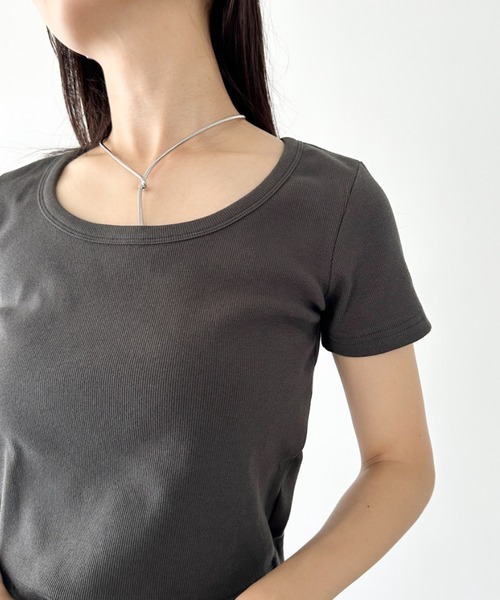 新品未使用　M-filエムフィル UネックTシャツ ブラック 40 新品未使用 M-filエムフィル UネックTシャツ ブラック 40 - メルカリ